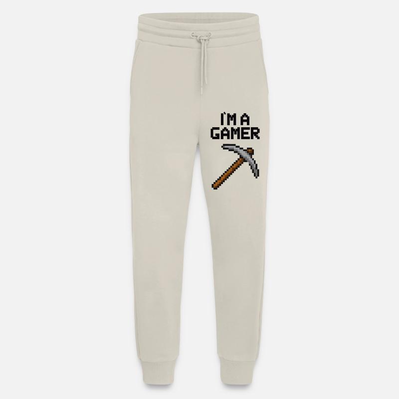 spitzhacke pixel gamer - Jogginghose - made by SPREAD - WARM CLAY