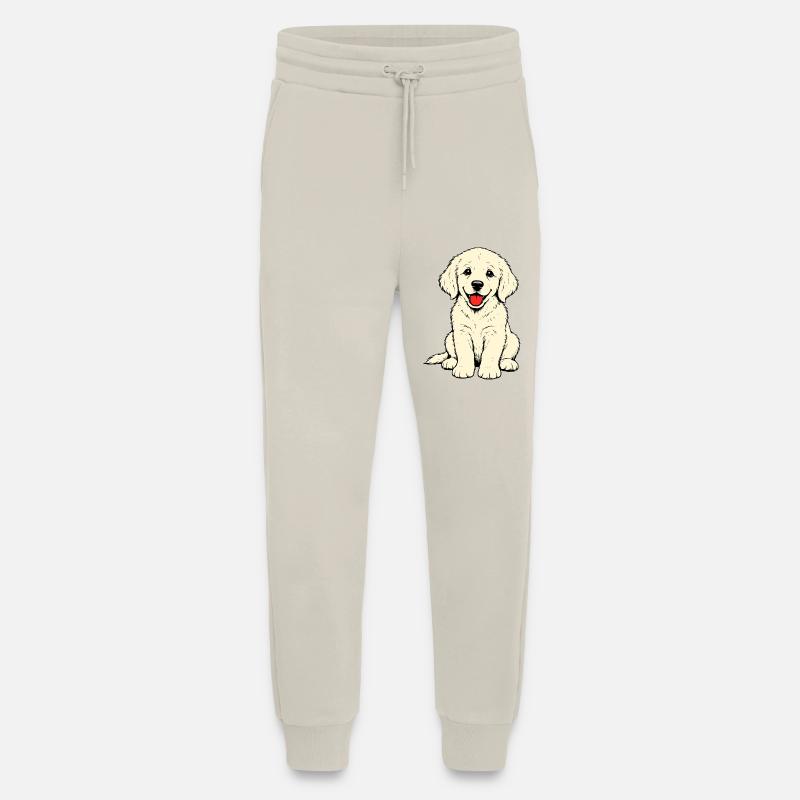 Golden_Retriever_Welpen_sitzend_beige - Jogging Pants - made by SPREAD  - WARM CLAY