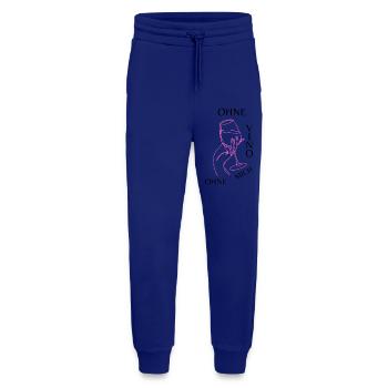 Ohne Vino ohne mich - Jogginghose - made by SPREAD - Iconic Blue - Vorne