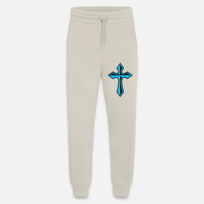 Blaues Kreuz - Jogginghose - made by SPREAD - WARM CLAY