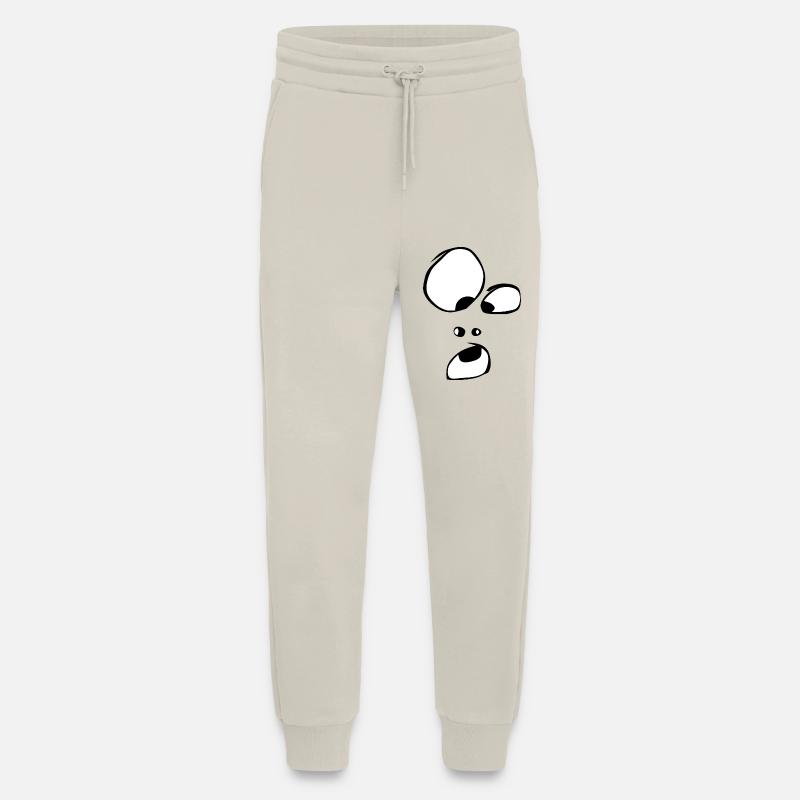 Powerful! Face Ghost Ghost Halloween Comic - Jogging Pants - made by SPREAD  - WARM CLAY