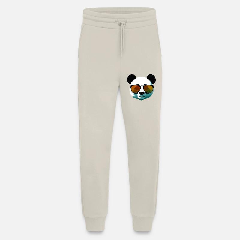 Panda with Sunglasses Gradient - Jogging Pants - made by SPREAD  - WARM CLAY
