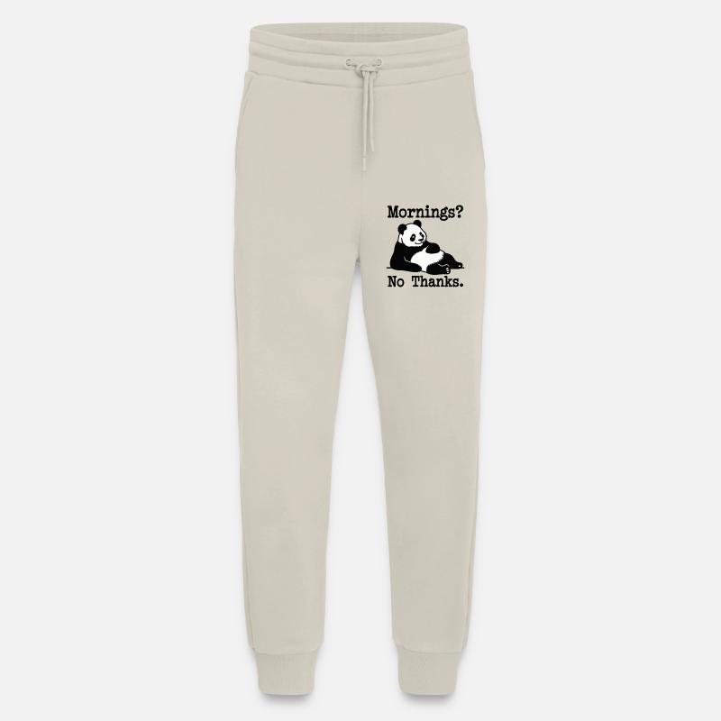 Mornings? No Thanks Panda - Jogginghose - made by SPREAD - WARM CLAY