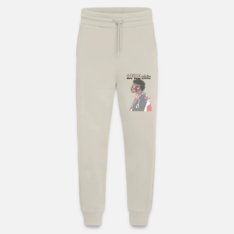 Afro chic - Pantalon de jogging bio décontracté fabriqué en UE - WARM CLAY