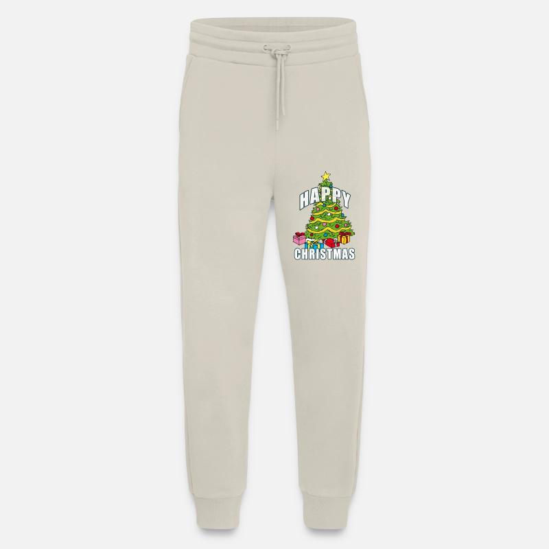 JOYEUX NOËL | Arbre de Noël - Pantalon de jogging bio décontracté fabriqué en UE - WARM CLAY
