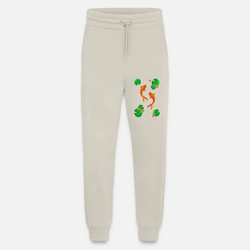 Koifisch dance over water lilies - Jogging Pants - made by SPREAD  - WARM CLAY