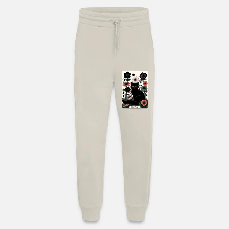 Void Cat in Bloom Tarot - Jogging Pants - made by SPREAD  - WARM CLAY