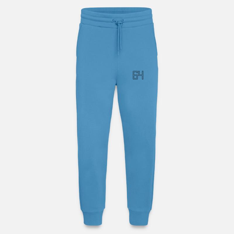 Nummer 64 (Universitätsstil) - Jogginghose - made by SPREAD -  Sol Blue