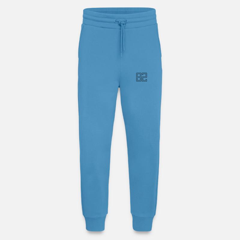 Numéro 82 (Style Université) - Pantalon de jogging bio décontracté fabriqué en UE -  Sol Blue