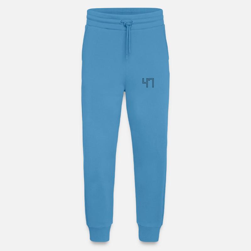 Numéro 47 (Style Université) - Pantalon de jogging bio décontracté fabriqué en UE -  Sol Blue