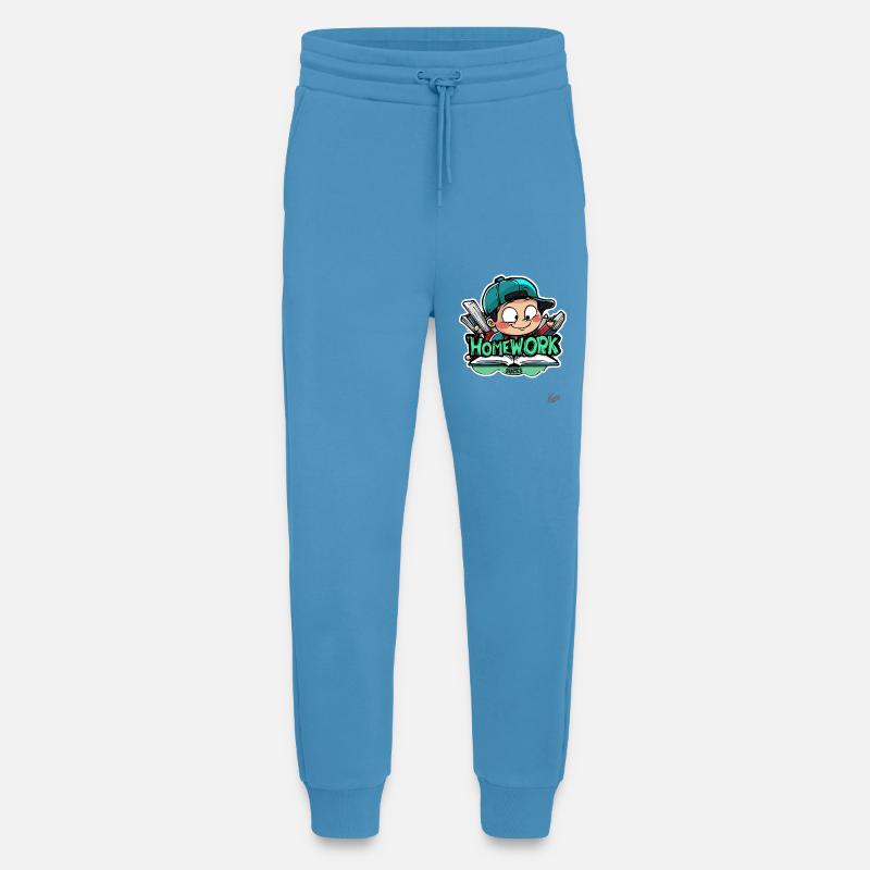 Schoolboy - Homework is stupid - Jogging Pants - made by SPREAD - Sol Blue
