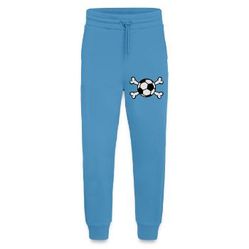 Ball and Bones | Fussball | Knochen - Jogging Pants - made by SPREAD  -  Sol Blue - Front