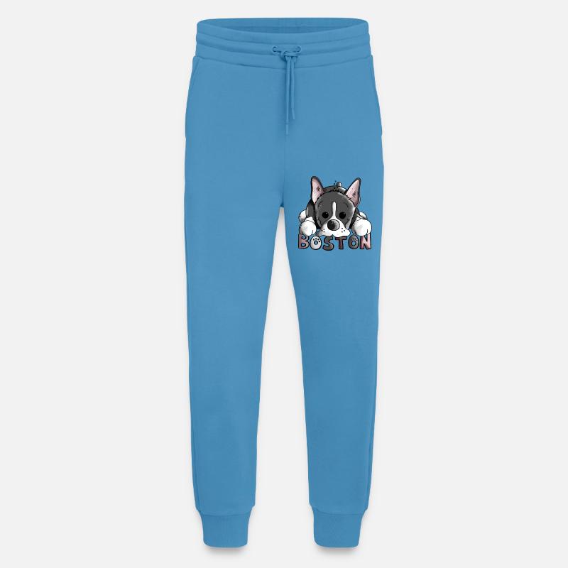 Brenda der Boston Terrier - Jogginghose - made by SPREAD -  Sol Blue
