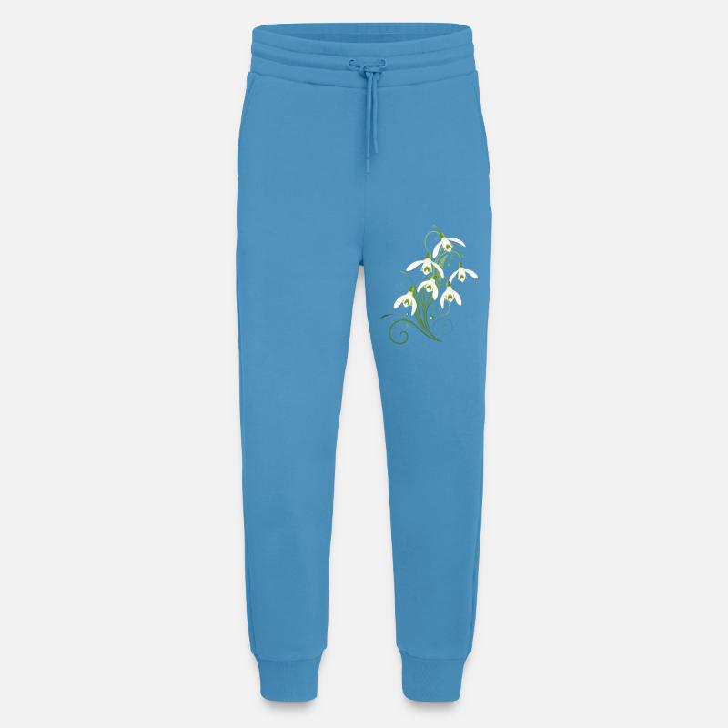 Snowdrops Flowers. Spring is coming. - Jogging Pants - made by SPREAD  -  Sol Blue