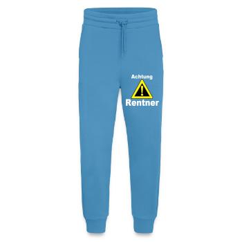 Rente Rentner Rentnerin Berufe Achtung Rentner(25) - Jogginghose - made by SPREAD -  Sol Blue - Vorne