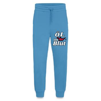 Auto Tuning Schrauber Kult Shirt, Öl im Blut (25) - Jogginghose - made by SPREAD -  Sol Blue - Vorne