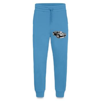 La puissance d’une muscle car à l’état pur ! - Pantalon de jogging bio décontracté fabriqué en UE -  Sol Blue - Devant