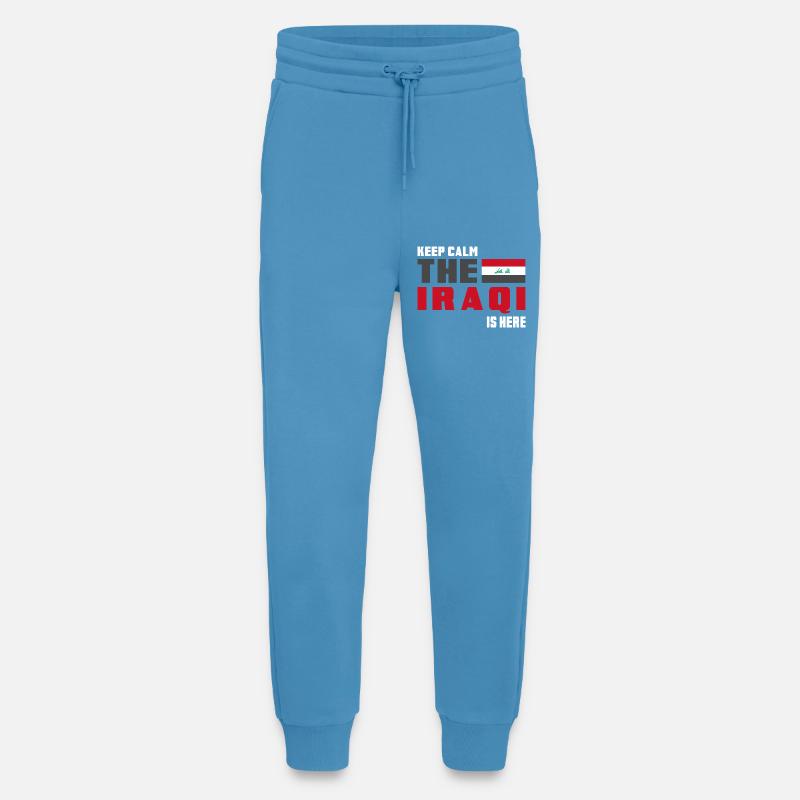 Drapeau Irak Keep Calm - Pantalon de jogging bio décontracté fabriqué en UE -  Sol Blue