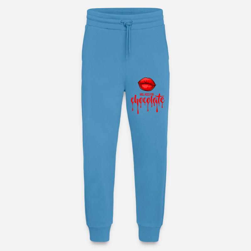 Wird sich für Schokolade (dunkel) küssen - Jogginghose - made by SPREAD -  Sol Blue