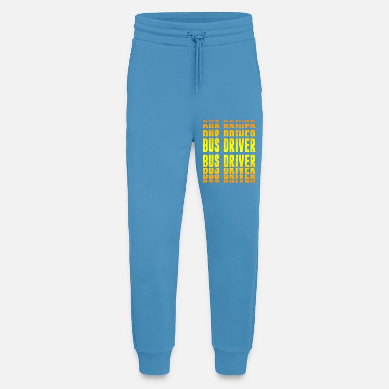 Conception de conducteurs de bus - Pantalon de jogging bio décontracté fabriqué en UE -  Sol Blue