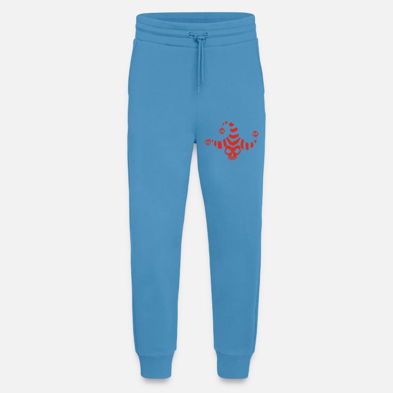 Roter Goblin-Schädel - Jogginghose - made by SPREAD -  Sol Blue