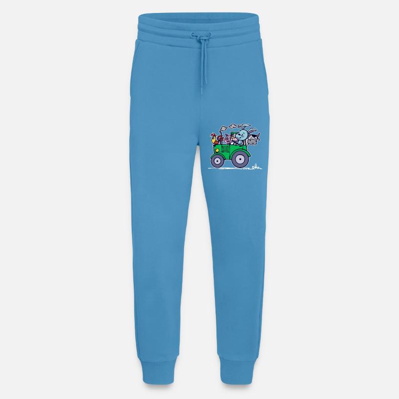 Landmaschinen Statement Ackerbau Bauernhof Traktor - Jogginghose - made by SPREAD - Sol Blue