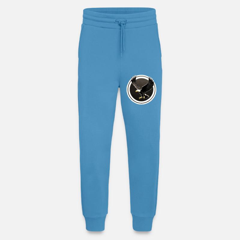 Eagle logo in circles - Jogging Pants - made by SPREAD  -  Sol Blue