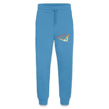 Lustige Skifahrer Zeichnung - Jogginghose - made by SPREAD -  Sol Blue - Vorne
