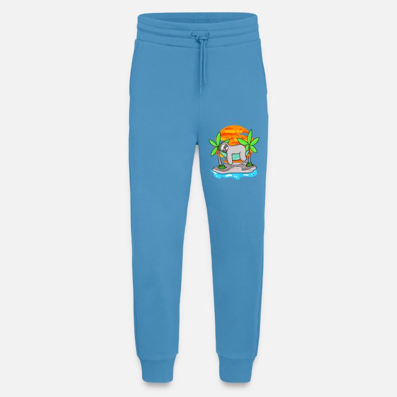 Faultier am Strand - Jogginghose - made by SPREAD - Sol Blue