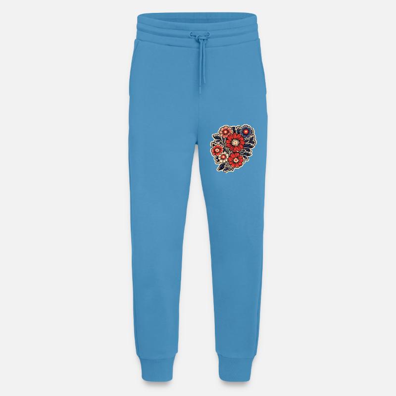Wunderschönes Boho Blumen Herbarium Bouquet - Jogginghose - made by SPREAD -  Sol Blue
