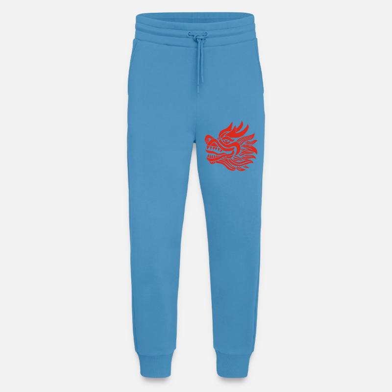 Chinesischer Drachenkopf (Rot) - Jogginghose - made by SPREAD -  Sol Blue