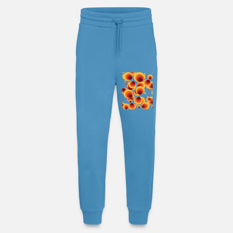 Abstract Polka Dots Circle Pattern - Jogging Pants - made by SPREAD  -  Sol Blue