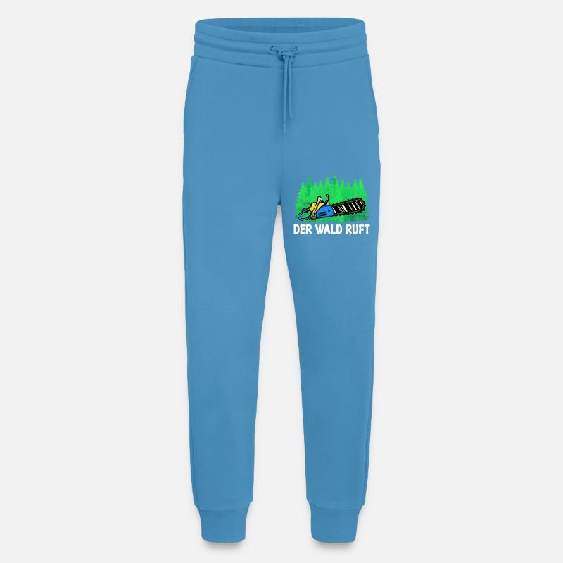 Lumberjack Chainsaw Tree Statement Lumberjack - Jogging Pants - made by SPREAD  -  Sol Blue