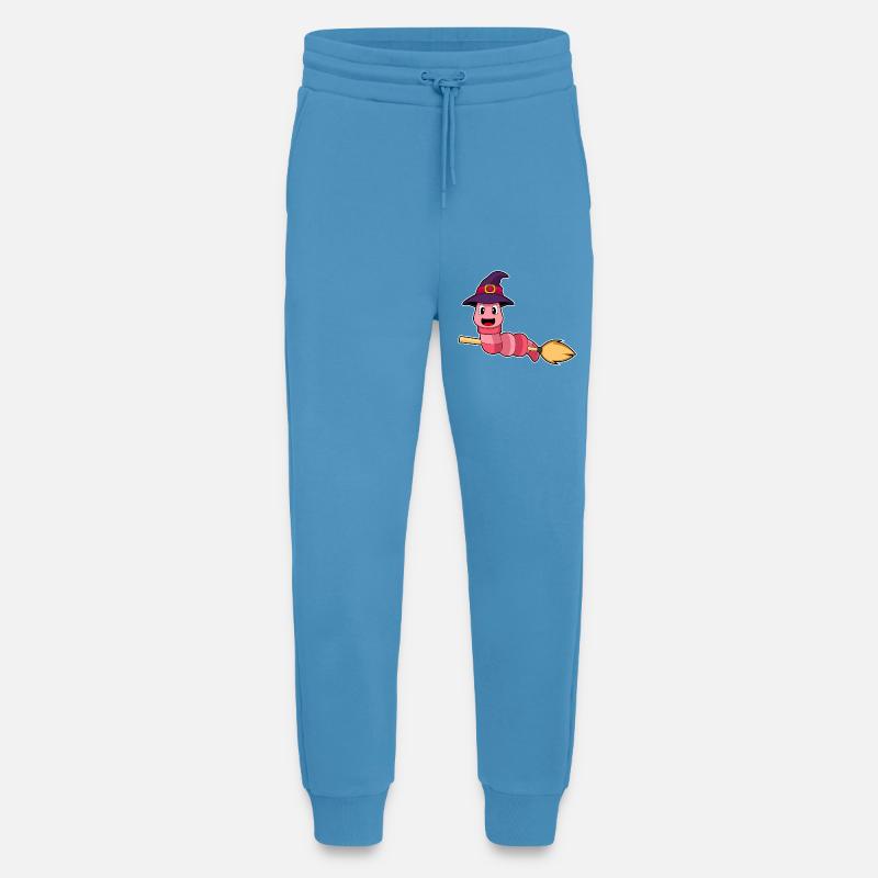 Worm Witch Broom - Jogging Pants - made by SPREAD - Sol Blue