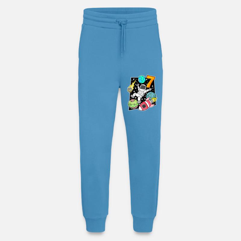 7 Birthday Boy Astronaut - Jogging Pants - made by SPREAD - Sol Blue