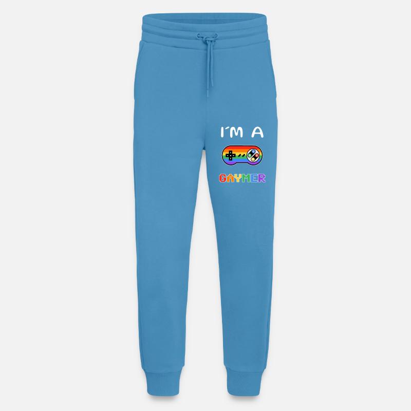 Pride Gaming Controller Motif - Jogging Pants - made by SPREAD - Sol Blue