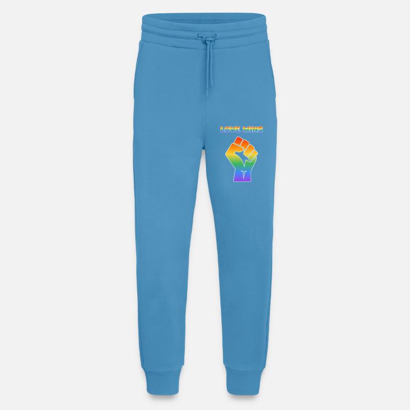 Regenbogenfaust – Liebe gewinnt - Jogginghose - made by SPREAD -  Sol Blue