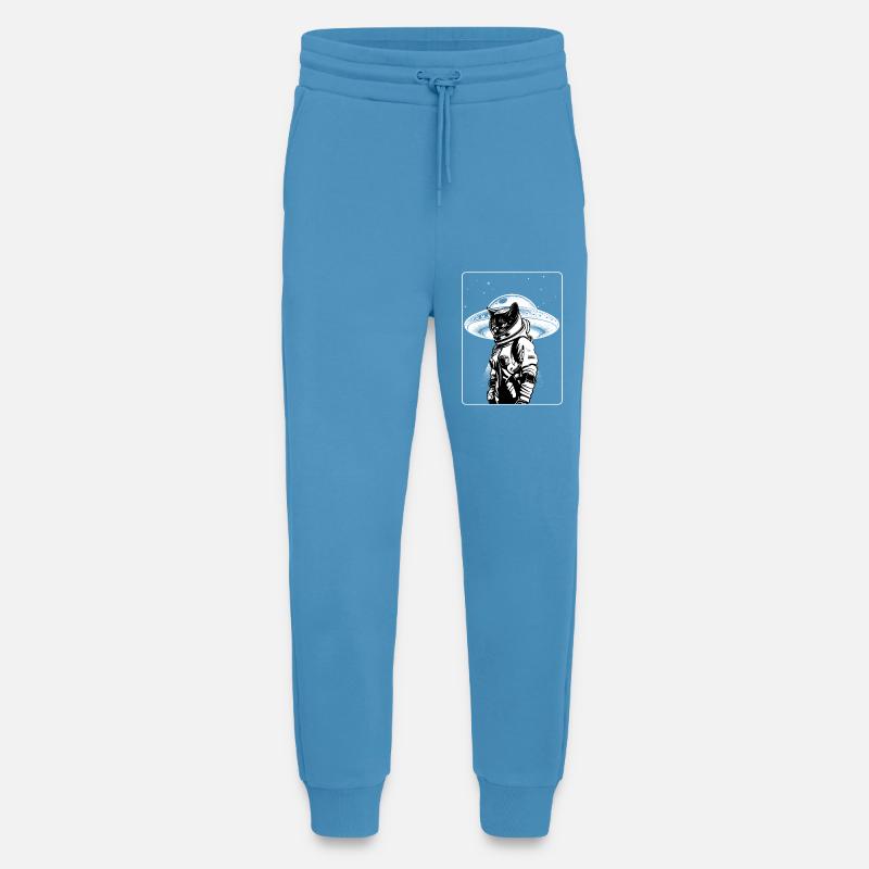 Katze Astronaut Alien UFO Science Fiction - Jogginghose - made by SPREAD -  Sol Blue