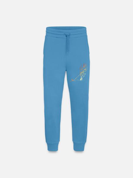 Retro Eishockeyspieler - Jogginghose - made by SPREAD -  Sol Blue