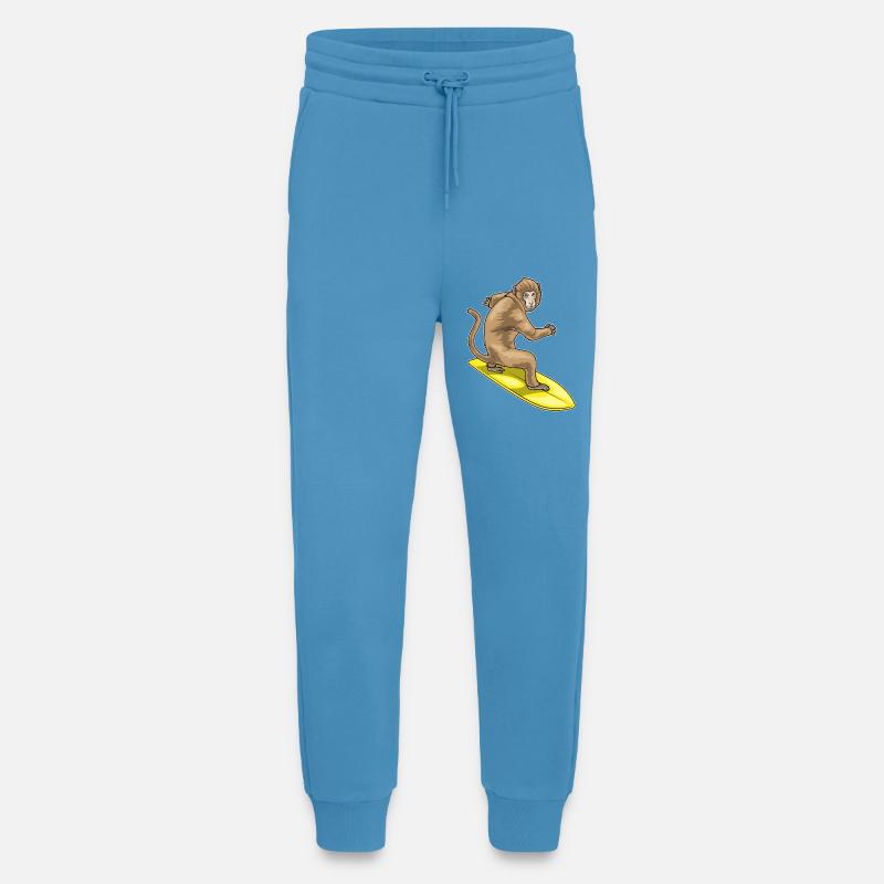 Affe Surfer Surfbrett - Jogginghose - made by SPREAD -  Sol Blue