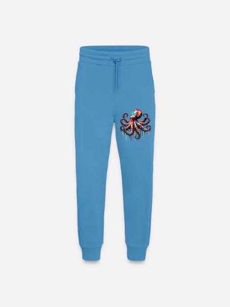 Octopus - Jogging Pants - made by SPREAD - Sol Blue