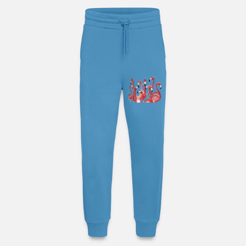 Lebendiges Flamingo-Aquarell-Ensemble - Jogginghose - made by SPREAD -  Sol Blue