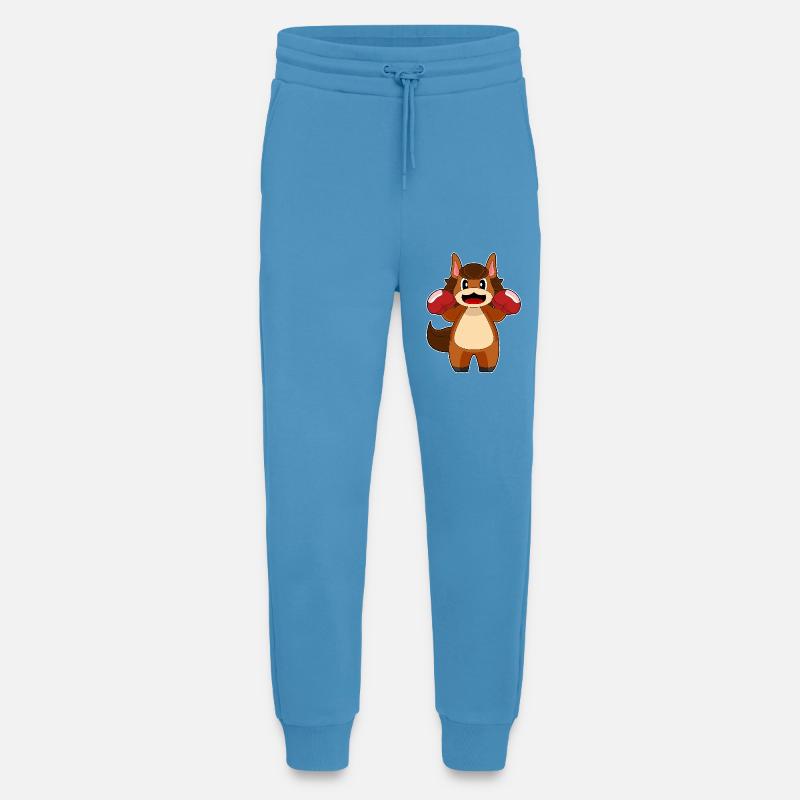 Pferd Boxer Boxhandschuhe Boxen - Jogginghose - made by SPREAD -  Sol Blue