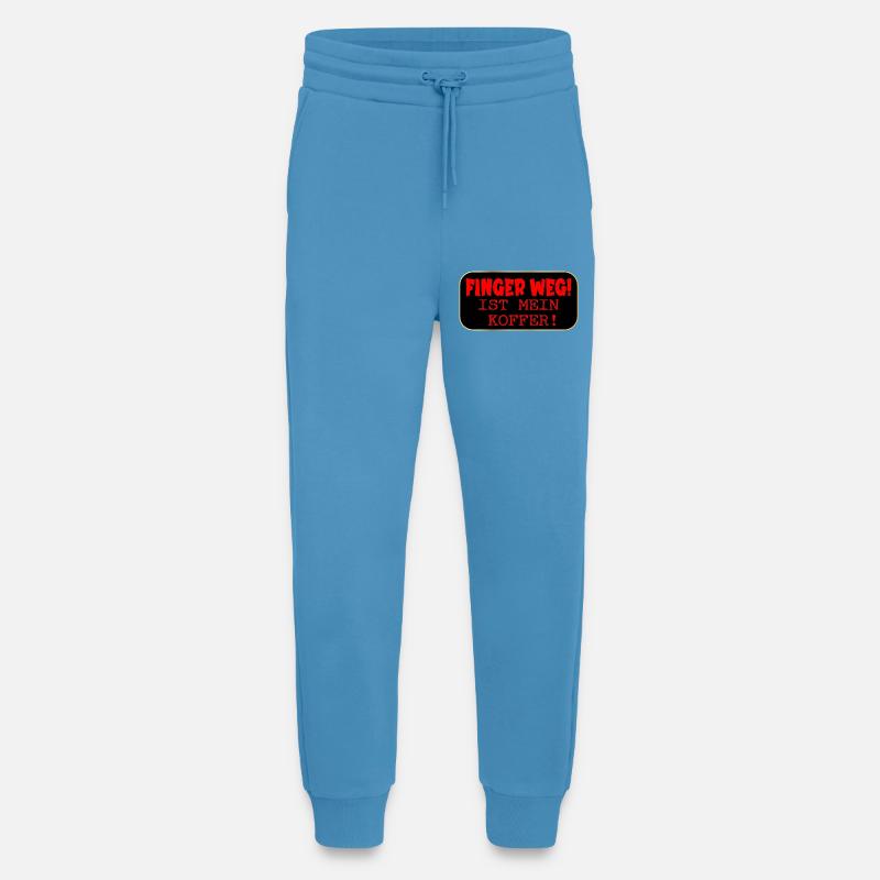 KOFFER FINGER WEG AUFKLEBER - Jogginghose - made by SPREAD -  Sol Blue