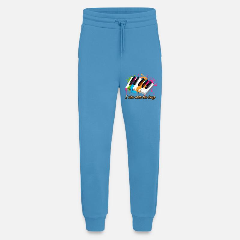 Im Einklang mit den Klavier Tasten - Pianist - Jogginghose - made by SPREAD -  Sol Blue