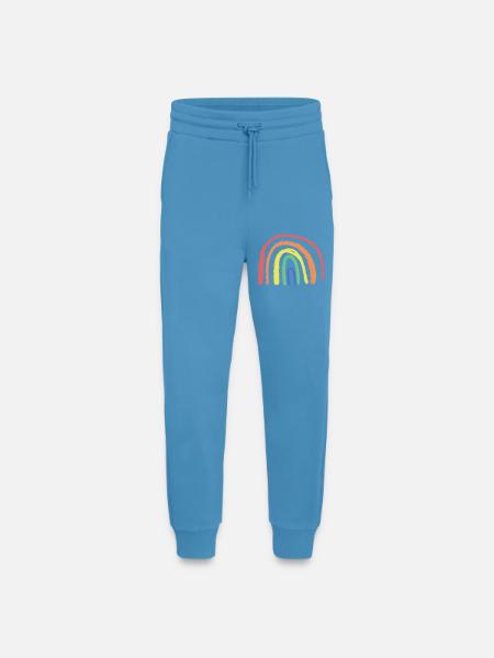 Whimsical Rainbow Brush Arc - Jogging Pants - made by SPREAD - Sol Blue