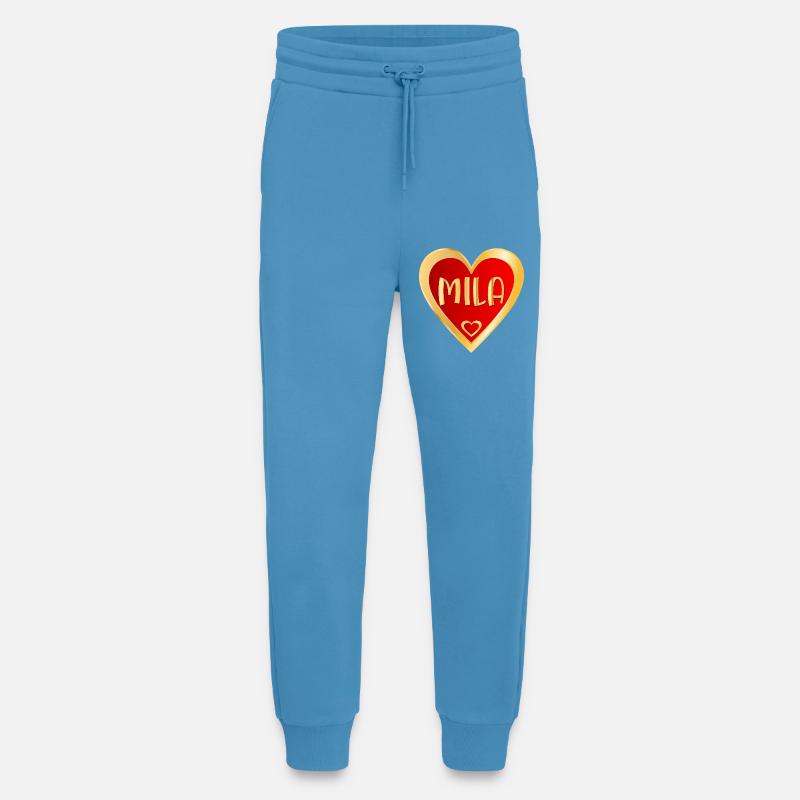 MÄDCHENNAME MILA HEART - Jogginghose - made by SPREAD -  Sol Blue