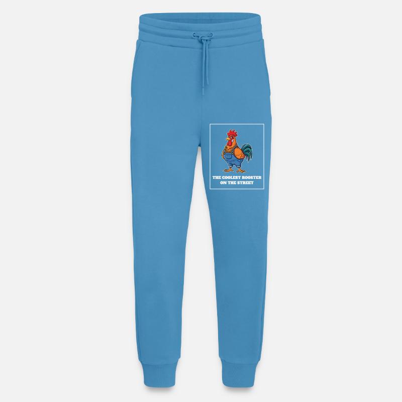 Le coq le plus cool - Pantalon de jogging bio décontracté fabriqué en UE - Sol Blue