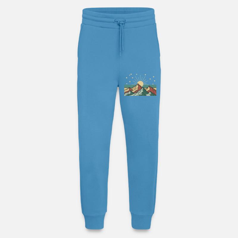 Berglandschaft mit Sonnenstrahlen - Jogginghose - made by SPREAD -  Sol Blue