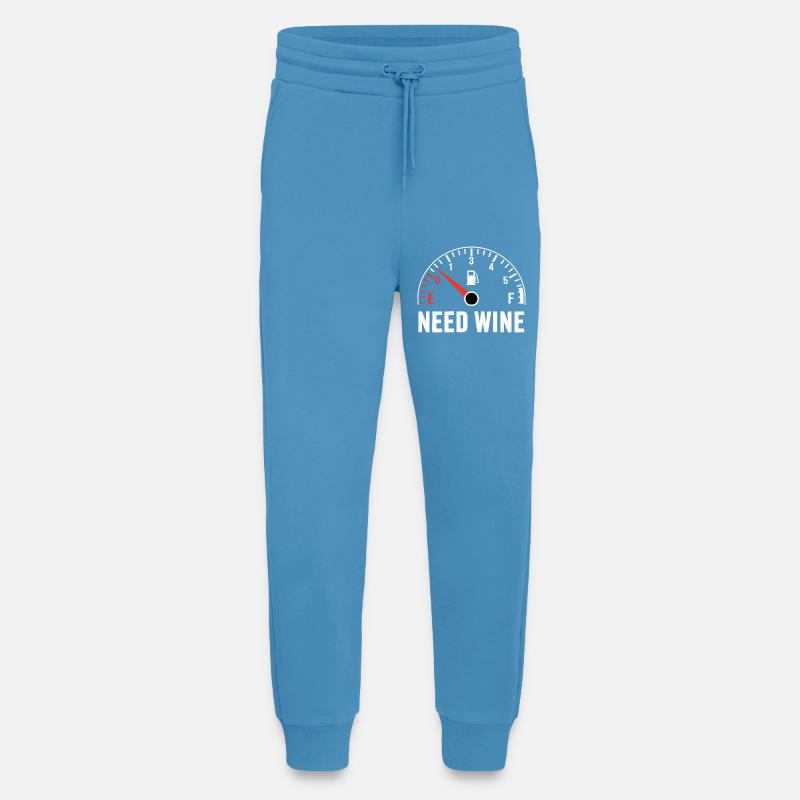 Tank empty – need wine now! - Jogging Pants - made by SPREAD - Sol Blue